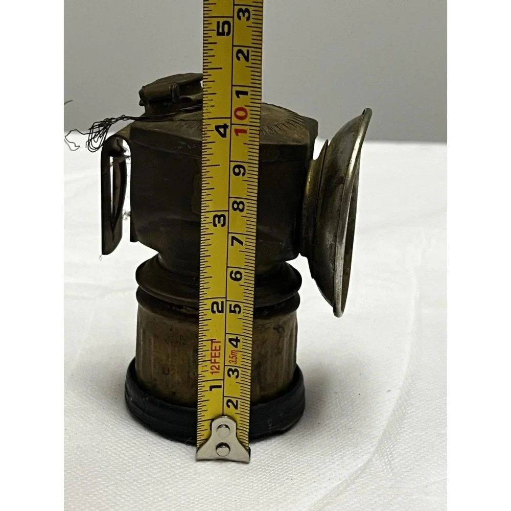 Vintage Antique Auto Lite Brass Coal Miner Carbide Head Light Lamp